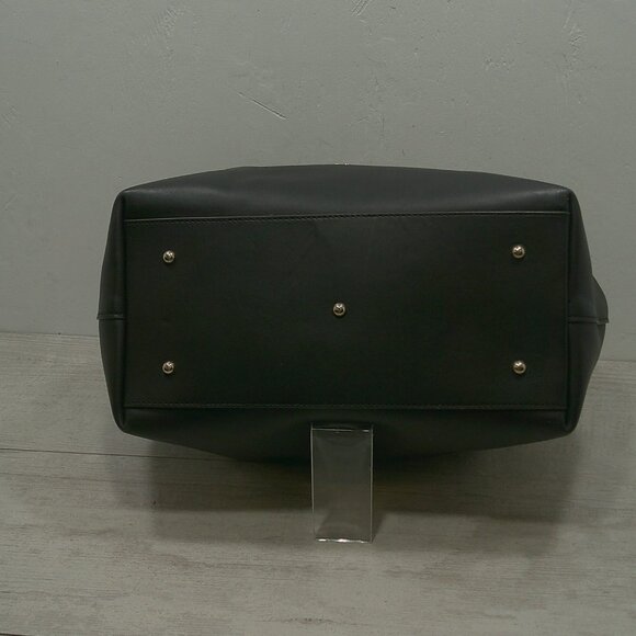 Dooney & Bourke City Barlow Large Satchel Black European Leather Purse | Bag - Picture 4 of 16